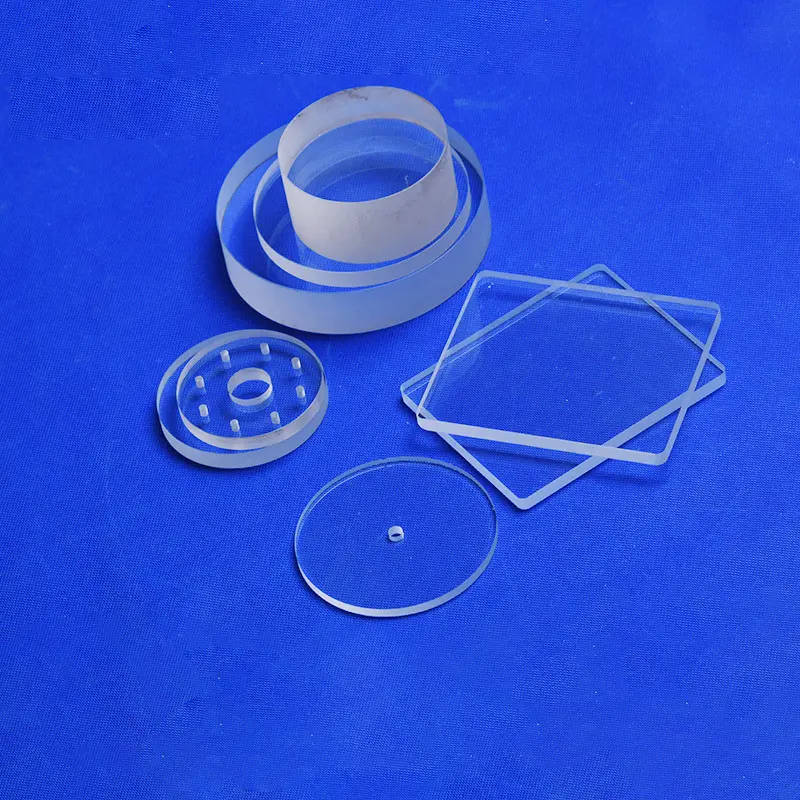 Customized High Temperature Resistant Quartz Glass plate Clear Fused Silica Quartz Glass Plate