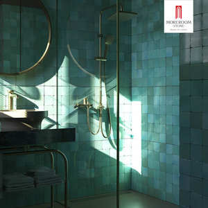 Carreaux artisanaux à surface <span class=keywords><strong>ondul</strong></span>ée, carreaux moulés à la main de couleur verte pour un style moderne, pour véranda et mur de salle de bain - Product Image 6