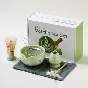 Juego de Ceremonia de Matcha de Cerámica de 7 Piezas, Kit Japonés de Matcha con Batidor de Bambú (Chasen), Tazón Chawan y Accesorios para Té Matcha, Regalo para Venta al por Mayor - Product Image 4