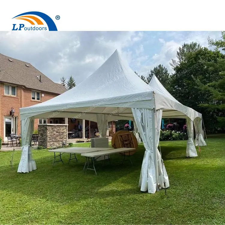 20x20 feet aluminum frame marquee high peak tension tent for rental event in Toronto