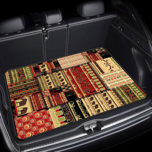 Tapete para Maletero de Coche Temu, Cuadrado, de Fibra de Poliéster, con Patrón de Letras, Impresión de Pintura Abstracta, Resistente al Polvo y al Desgaste, Fácil de Limpiar, 1 Pieza - Product Image 5