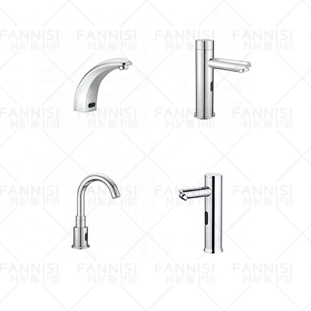 Deck Mounted Automatic Touchless Hot and Cold Water Tap and Hand Sensor Faucet for Wc Commercial Public Toilet