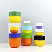 Pots en plastique de luxe à double couche PP de qualité alimentaire pour les soins de la peau, lotion pour les cheveux, nettoyant pour le corps et produits cosmétiques avec bouchon à vis