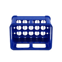 Boîte de stockage logistique en plastique perforé, empilable, durable, écologique, recyclable, pour 24 bouteilles, caisses à bière, personnalisées