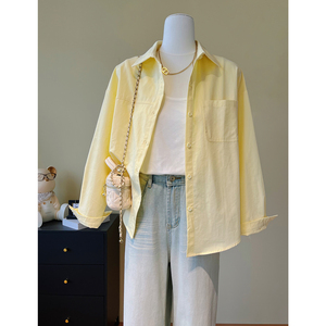 Chemises à manches longues pour femmes de haute qualité, fabriquées en usine à bas <span class=keywords><strong>prix</strong></span>, pour le printemps et l'automne, cardigans décontractés en pur coton pour l'été - Product Image 3