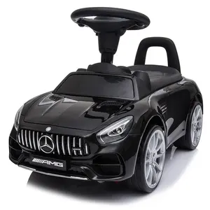 Benz Лицензированная дешевая горячая Распродажа детская горка мини-автомобиль ходунки с колесами и сиденьем маленькая езда на игрушечной машине