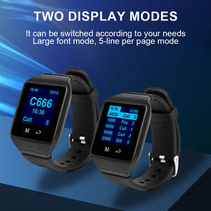 Catel CTW09นาฬิกาข้อมือ<span class=keywords><strong>2</strong></span>เรือน, เครื่องรับสัญญาณวิทยุติดตามตัว15ปุ่มระบบโทรเข้าร้านอาหารเพจเจอร์ระบบการโทรไร้สายสำหรับโรงแรม - Product Image 4