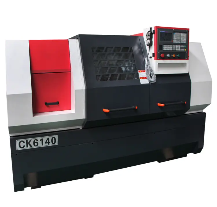 מערכת בקרת CNC GSK CK 6140Q צ'אק הידראולי כלי חשמלי-פוסט מכונת מחרטת מתכת אופקית מצב חדש ציר BT40