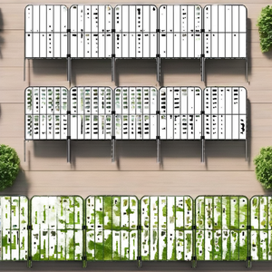 Piccolo animale esterno barriera in alluminio verniciato a polvere 4ft alto facilmente assemblato giardino recinzione senza scavare filo di confine per residenziale - Product Image 5