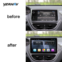 Autoradio Android 2 + 16G avec écran tactile de 9 pouces, navigation GPS, positionnement sur tableau de bord TV/USB, pour Peugeot 2008