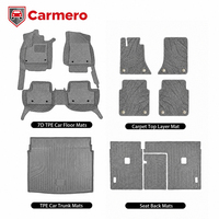 Tapis de voiture Carmero, nouveaux produits, isolation acoustique, résistant à l'usure, 7D XPE, antidérapant, pour VW Taos 2021-2024/ Nissan March 2012-2024