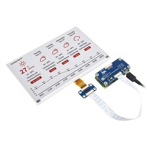 Écran E-Paper E-Ink de 7,5 pouces HAT (B) 800x480, Rouge / Noir / Blanc, SPI - Product Image 3