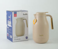 Cafetière arabe Sunlife 2.0L grande capacité, avec intérieur en verre rose OEM, idéale pour la maison, en cadeau