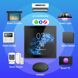 For Tuya 4\&quot; Smart Home Touch Screen <strong>Control</strong> Panel <strong>Display</strong> Wall <strong>Switch</strong> 3-Way Home Automation Dashboard Max. 220V Wi-Fi Connected - Product Image 2