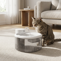 Fontaine à eau pour animaux de compagnie à double circulation, filtration profonde, rappel d'eau, pour l'hydratation quotidienne - Vente en gros