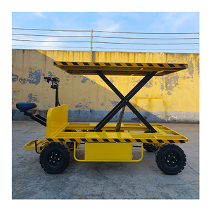 รถยกไฟฟ้าแพลตฟอร์มโหลดได้1000กก. รถเข็นขนย้ายแบบใช้แบตเตอรี่ - Product Image 5