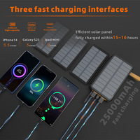 Banque d'alimentation solaire portable 20000mAh Panneau photovoltaïque pliable Banque d'alimentation solaire pratique à grande capacité