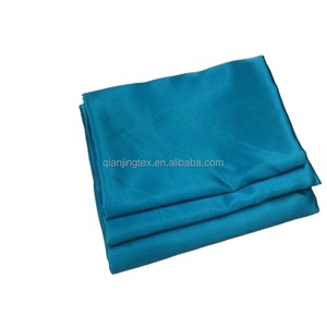 Tela de satén azul para forro, suave, brillante, 100% poliéster, precio barato - Product Image 1
