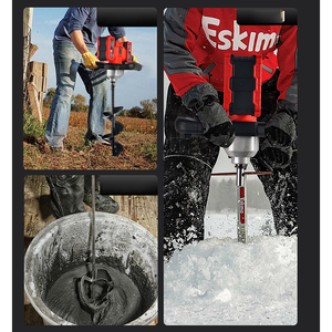 Perceur à glace portable 36V 1100W à double batterie, nouveau modèle, puissant, en acier inoxydable, accessoire de pêche sur glace pour la carpe et la truite en lac - Product Image 6