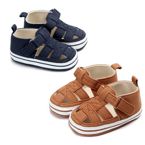 Nuovi arrivi primavera estate in cotone comodi sandali da bambino con punta rotonda per le prime <span class=keywords><strong>scarpe</strong></span> da passeggio - Product Image 2