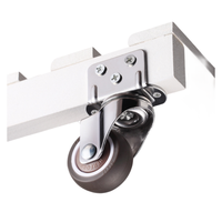 1 pouce 1.25 pouce 1.5 pouce 2 pouces support à fleurs en forme de L roue universelle côté angle droit roulette table et chaise roue de berceau
