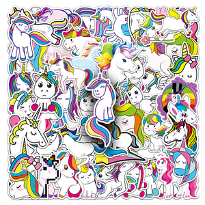 51pcs קריקטורה חמוד unicorn pvc ויניל מדבקה עמיד למים חבילות מדבקה לילדים מחשב נייד סקייטבורד - Product Image 1