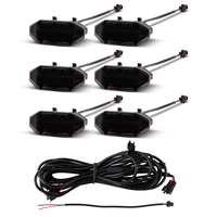 6 pièces accessoires de décoration de voiture LED feux de voiture LED lumière de calandre pour Ford Mustang 2015-2017