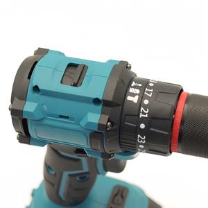 ชุดสว่านกระแทกไร้สาย Cross Border 21V สีน้ำเงิน แรงบิด 200 นิวตันเมตร หัวจับแบบไม่ใช้กุญแจ ใช้แบตเตอรี่ สำหรับเจาะไม้ โลหะ คอนกรีต - Product Image 2