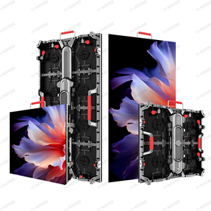 Raybo HD ngoài trời p3.91 p4.81 LED Video tường góc bên phải màn hình hiển thị cong cho sân khấu cho thuê - Product Image 1