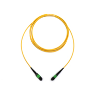 Cable de Fibra Óptica MPO de 12 Fibras Monomodo de 1.5m, Cable de Conexión de Fibra MTP/MPO de Shenzhen