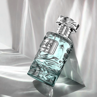 G&S OEM ODM, conception de parfum professionnelle, flacon de parfum carré froissé personnalisé, 30 ml, 50 ml, 100 ml