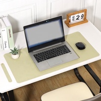 Tapis de souris XXL imperméable personnalisé réutilisable pour ordinateur de bureau, tapis de table pour ordinateur portable en simili cuir