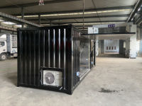 Grand magasin préfabriqué en conteneur, maison temporaire personnalisable, conteneur d'expédition préfabriqué de 3m/5,8m, conteneur portable personnalisé de 3m