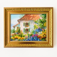 Grande Peinture à l'Huile Vintage de Luxe, Format A4, 11x14, 12x16 Pouces, en Plastique PS, Style Baroque Doré Classique, Étanche et Écologique