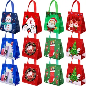New Style Fashion Custom High Quality PP Non Woven Christmas Gift Shopping Bag With Handle