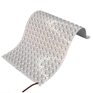 Custom Papier Dunne Luces Snijbaar 24V Dimbaar Flexibiliteitspaneel Flex Backlight Flexibele Smd Led Licht Blad Voor Steen