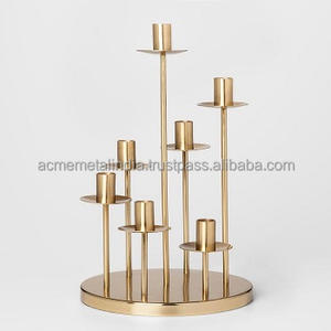 Tendance Design Plaqué Or Bougeoir En Métal Fil De Fer Vaisselle De Luxe Décoration De La Maison Élégant Bougeoir Ambiance Élégante - Product Image 2