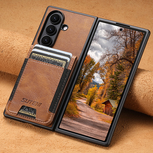 Chống sốc Gấp Ví điện thoại sang trọng Bìa trường hợp đối với Samsung Galaxy Z gấp 7 6 5 bền chất lượng cao PU da - Product Image 4