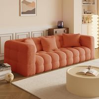 Canapé-lit modulaire en chenille sans armature, en forme de L, surdimensionné, effet nuage, avec sièges profonds pour salon et grands espaces