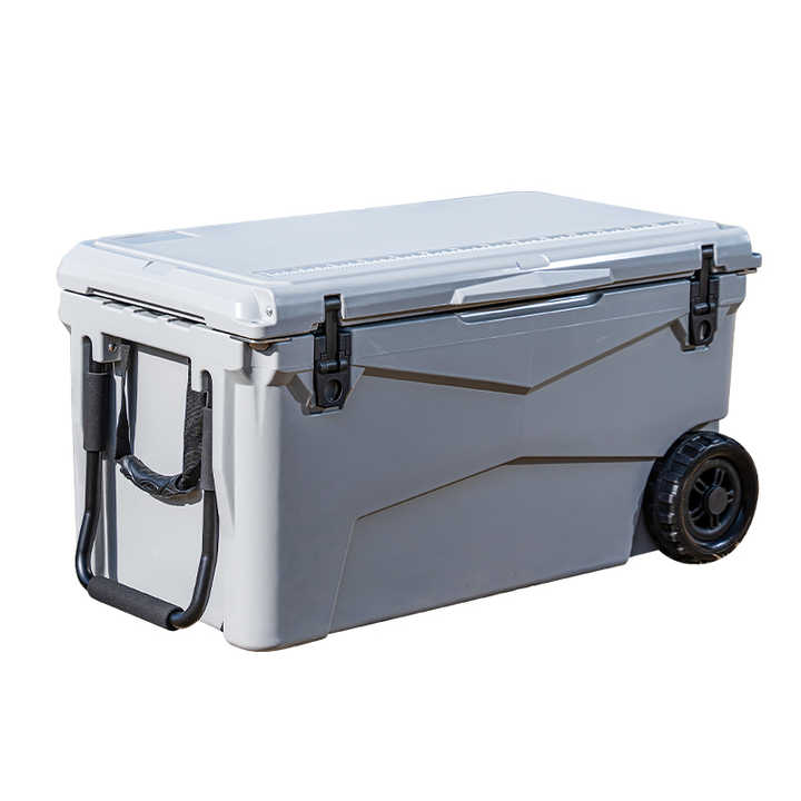 Kuer 70L Large Hard Wheeled Cooler Box Ice Chest Cooler with Wheels ...