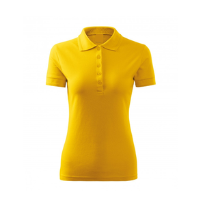 Polo Multicolor de alta calidad para mujer, camiseta de manga corta, Polo de algodón 100% para mujer, camiseta de exportación orientada desde BD, novedad - Product Image 4