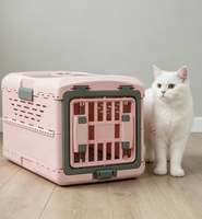 Sac de transport pour animaux ShengAnXin, en plastique, pliable, respirant, rectangulaire, couleur unie, capsule spatiale, pour chien et chat, 10 kg