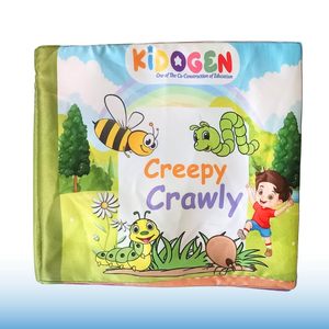 Livre en tissu sur les insectes KIDOGEN pour enfants |   Livre d'apprentissage sur les insectes et les animaux à quatre pattes |   Identification des papillons, des fourmis, des abeilles et des coléoptères - Product Image 6