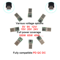 Kabel USB Type C ke DC, Kabel Trigger PD, Kabel Daya Type C Male ke DC Male, Kabel Pengisi Daya DC 5521, Kabel Decoy PD