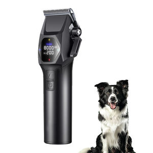 आसान सुरक्षित ट्रिमिंग के लिए एब्स सामग्री और प्रभार्य डिजाइन के साथ पेशेवर कॉर्डलेस कुत्ते बालों की क्लिपर सेट करें - Product Image 1