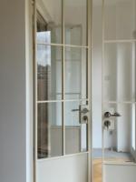 Puertas Francesas Dobles de Vidrio con Aislamiento Térmico, Personalizadas y de Lujo, para Uso Interior en Baños y Dormitorios