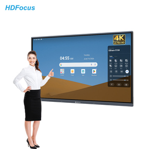 Pizarra Interactiva de 65, 75 y 85 Pulgadas, Pantalla Táctil 4K con Sistema Operativo Dual, Pantalla Digital Todo en Uno para Aulas y Reuniones - Product Image 1