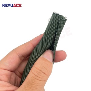 MZF Enveloppe de <span class=keywords><strong>gaine</strong></span> tissée à fermeture automatique en PET noir pour la gestion et la protection des câbles de câblage industriel automobile - Product Image 5