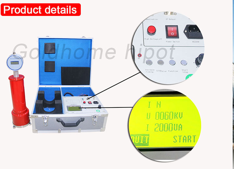 Bộ Kiểm Tra HV Máy Phát Điện Áp Cao DC 60kV/120kV/200kV/300kV Bộ Kiểm Tra Hipot DC 2mA/5mA/10mA