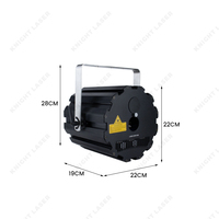 Projecteur de lumière laser Dmx d'animation polychrome 5w Rgb pour scène de boîte de nuit